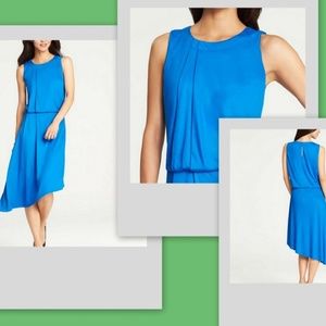 Ann Taylor Asymmetrical Hem Midi Dress